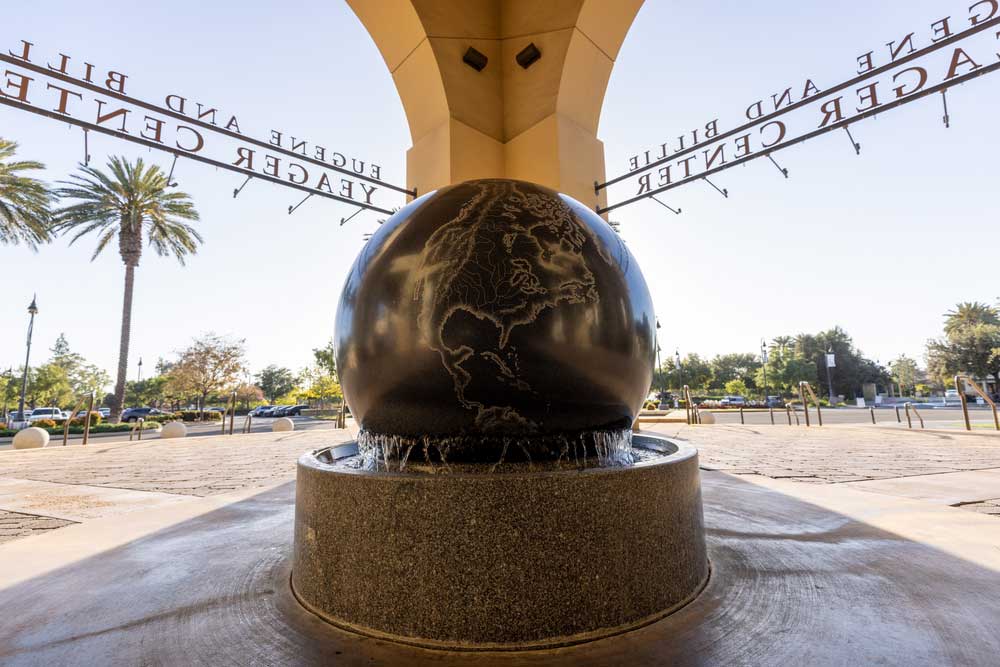 Front of the Yeager Center at CBU