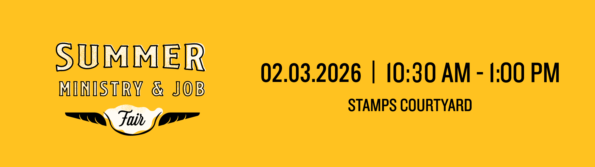 Summer Ministry and Job Fair 