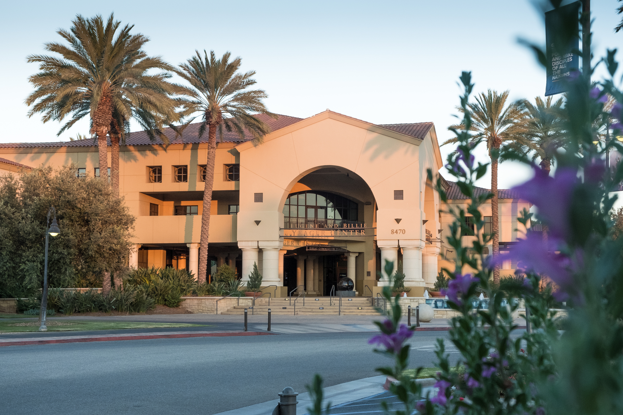 Front of Yeager Center