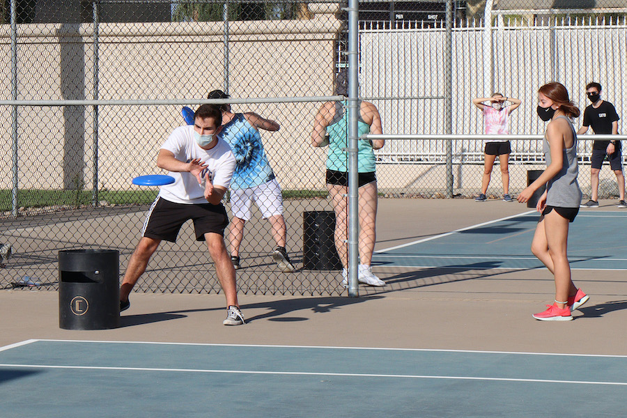 students playing intramurals