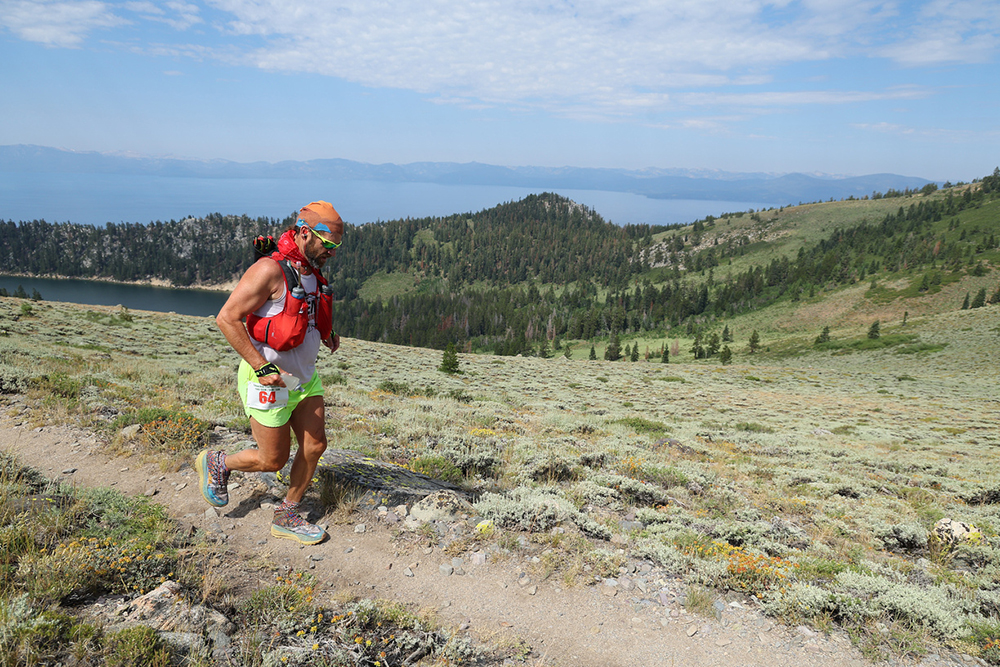 man running on trail