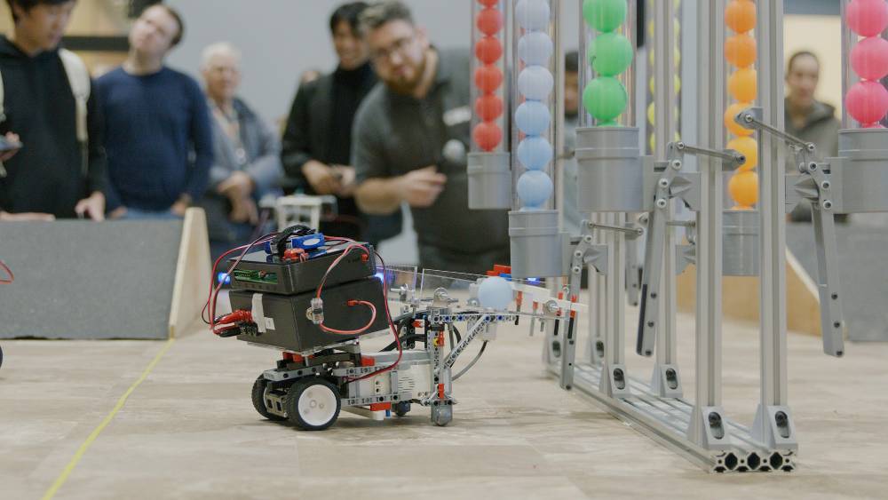 Students, families and faculty gathered in the Dennis and Carol                       Troesh Engineering Building at California Baptist University on April 22 to                       celebrate another year of innovation. 