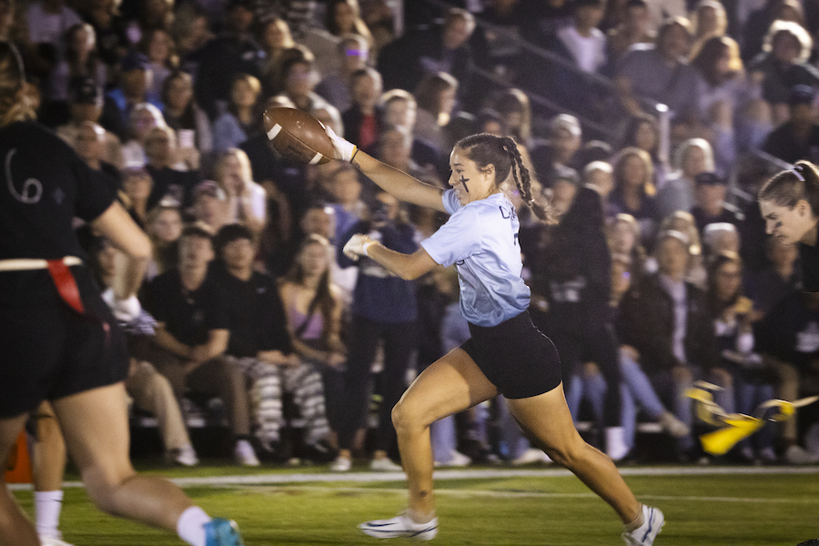 CBU students playing in a field