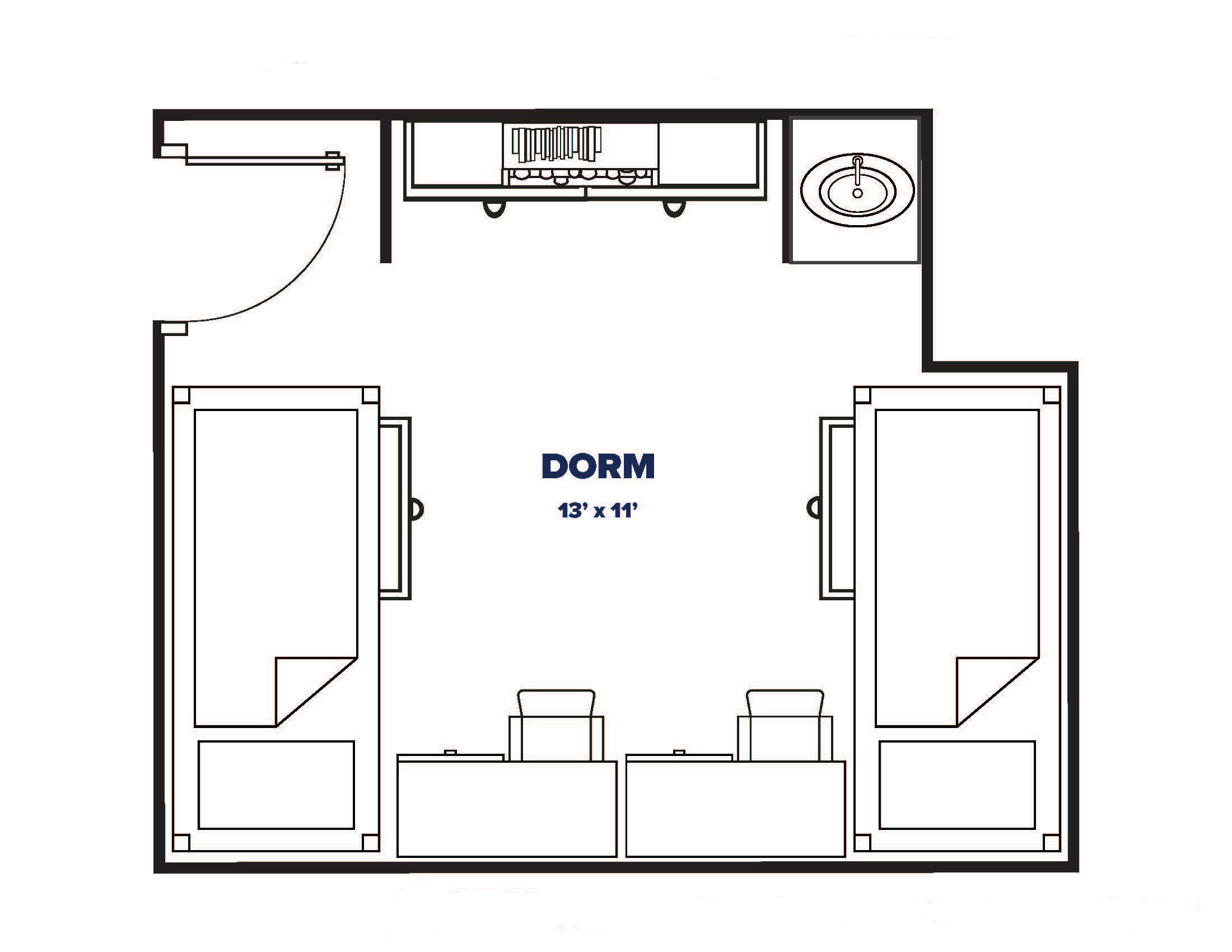 2 Residents Floorplan