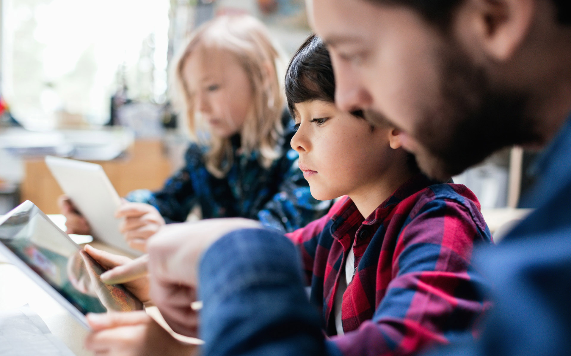Teacher in a classroom