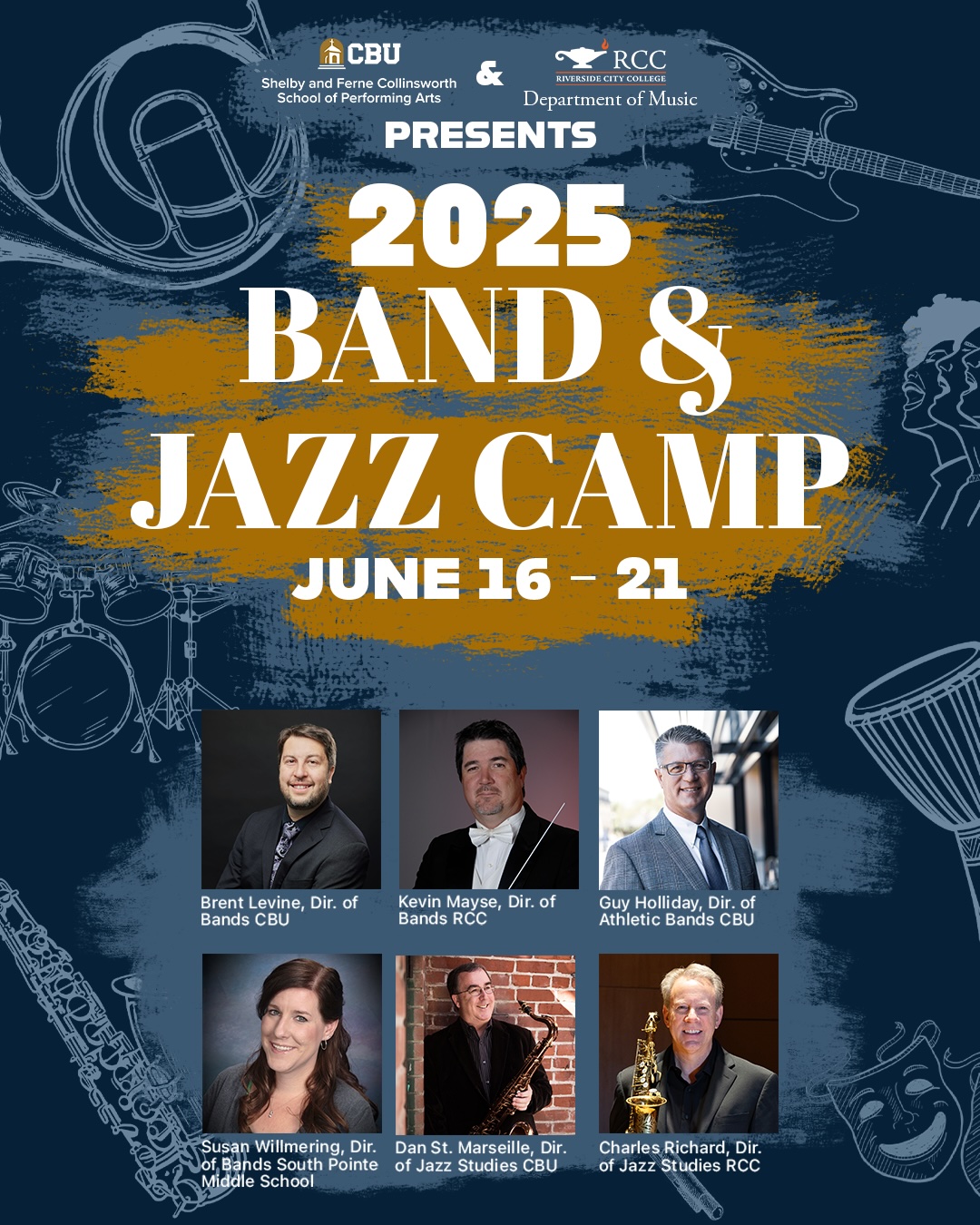Band and Jazz Camp promo poster
