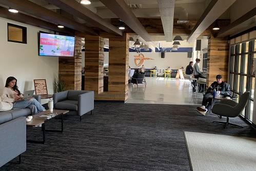 Interior of The Lounge on the CBU campus