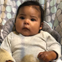 Photo of Nathan Browne's daughter, Eliana